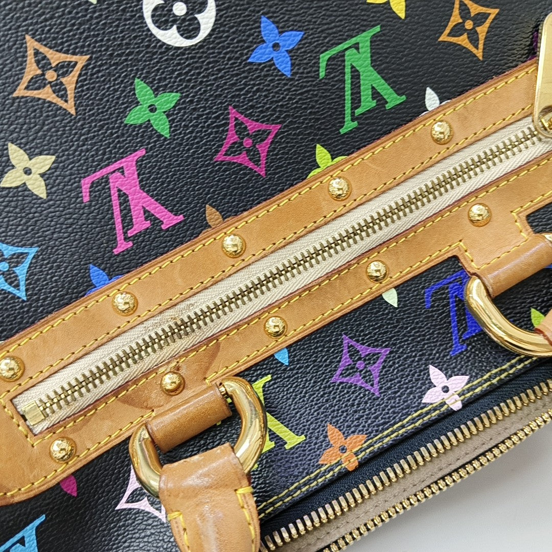 LV × TM RITA Monogram Coated Canvas Black