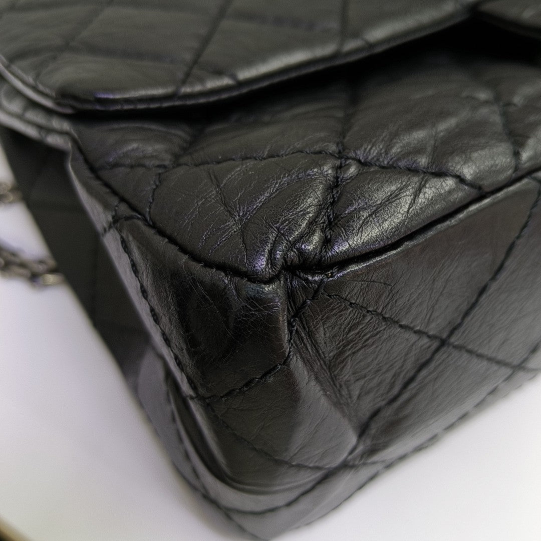 2.55 227 Quilted Calfskin Black
