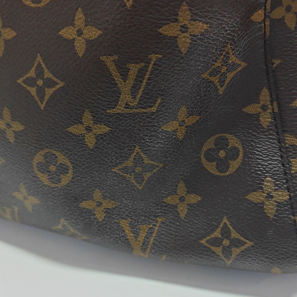 MONTAIGNE MM Monogram Coated Canvas Brown