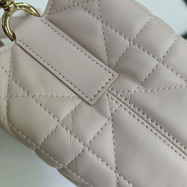 Toujours Small Cannage Calfskin Pink