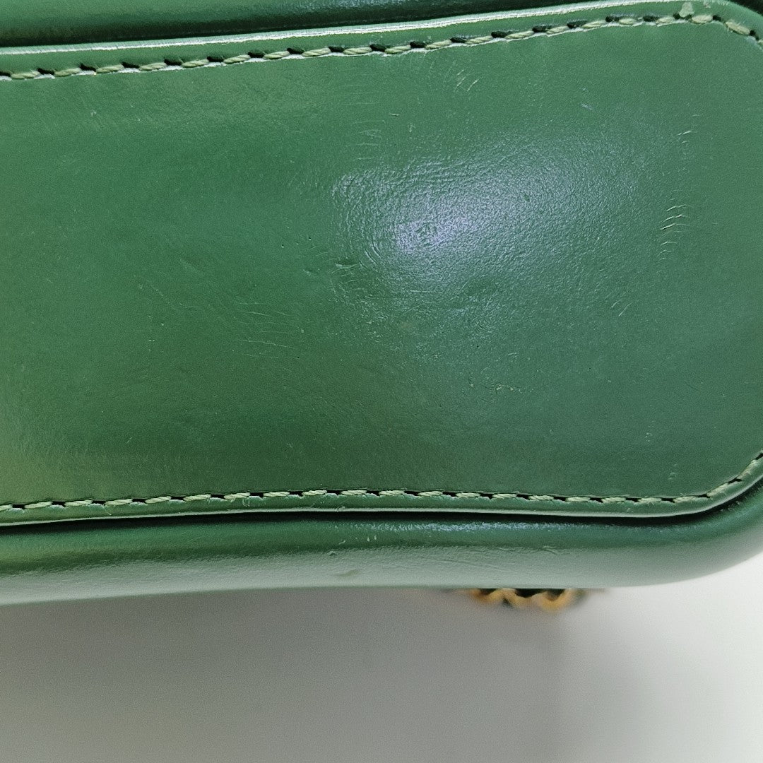 GABRIELLE Small Quilted Calfskin Green
