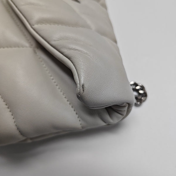 PUFFER TOY Mini Quilted Lambskin White