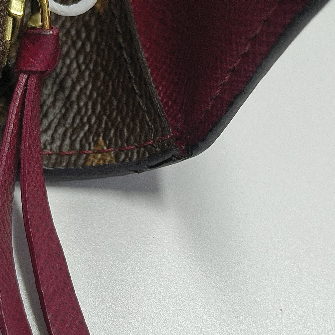 EMILIE Monogram Coated Canvas Brown Wallet