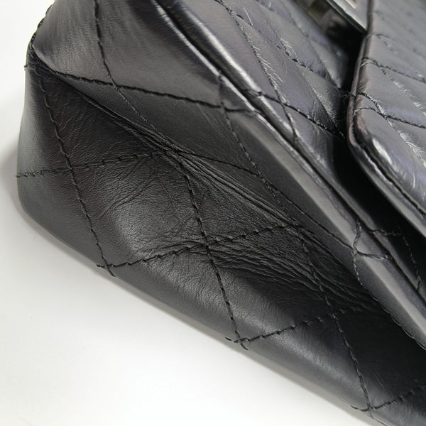 2.55 227 (jumbo) Quilted Vintage Calf Black