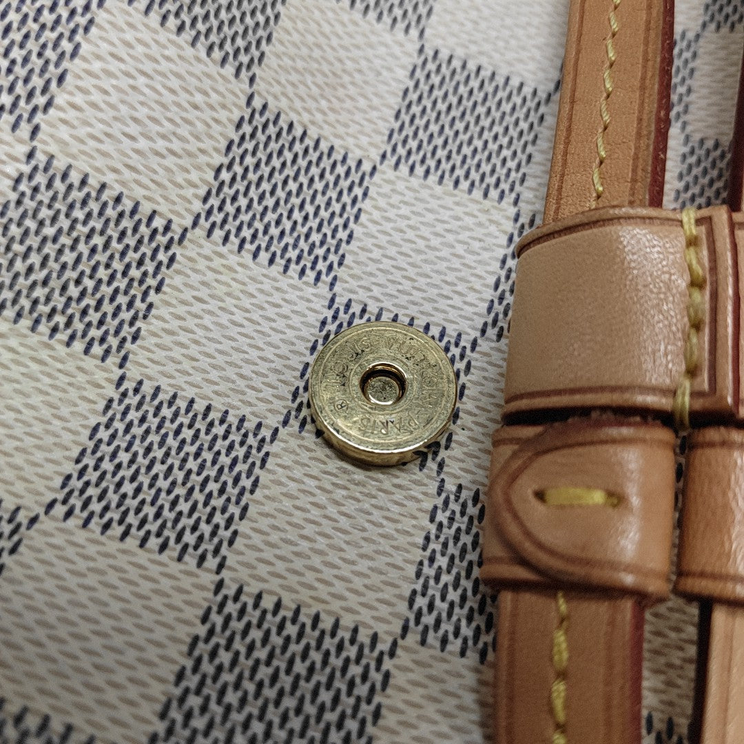 SPERONE BB Damier Azur Coated Canvas White