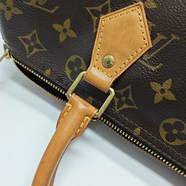 SPEEDY 30 Monogram Coated Canvas Brown