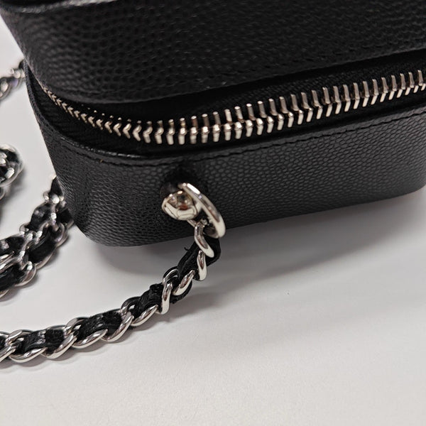 SURPIQUE Quilted Grained Calfskin Black