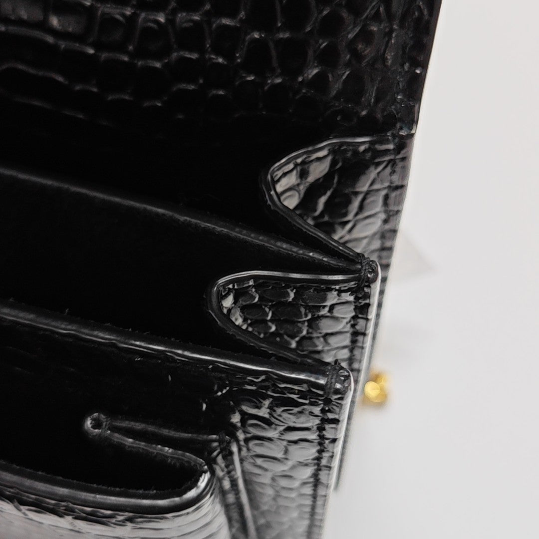 SUNSET Medium Calfskin Black