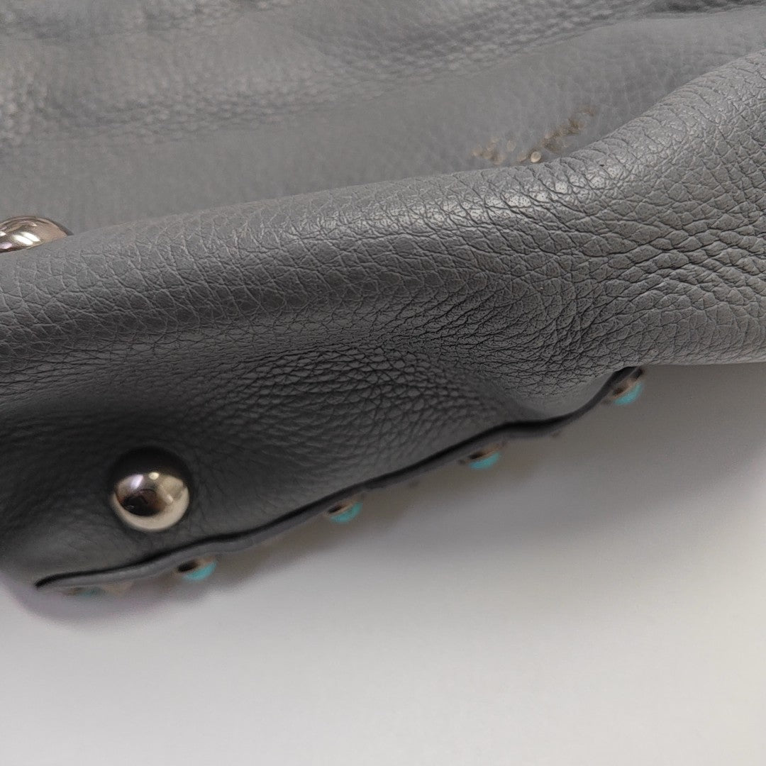 Rockstud Calfskin Blue
