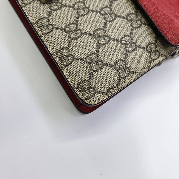Dionysus Mini Monogram Coated Canvas Beige