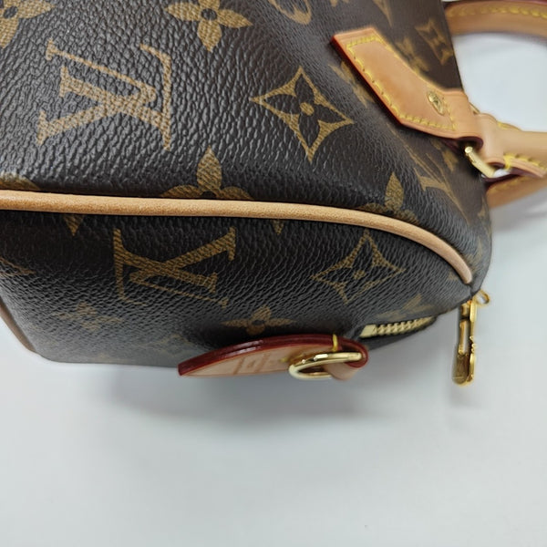 SPEEDY 20 Monogram Coated Canvas Brown