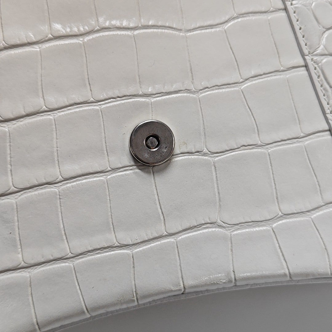 Hourglass S Calfskin White