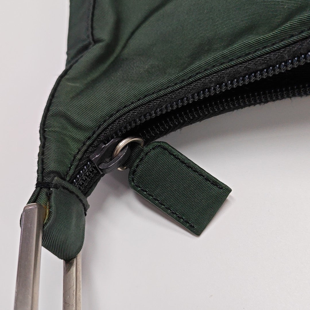 Nylon Shoulder Bag Green