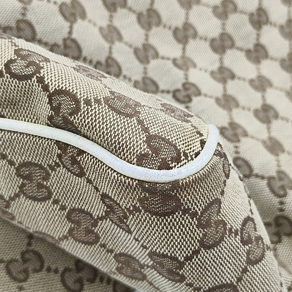 Monogram Canvas Shoulder Bag Beige