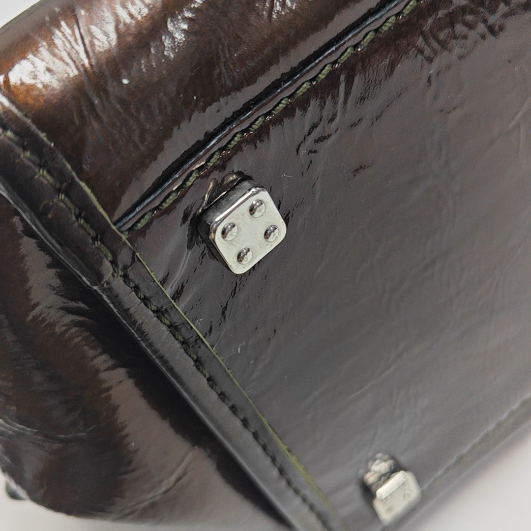 Amazona Patent Leather Brown