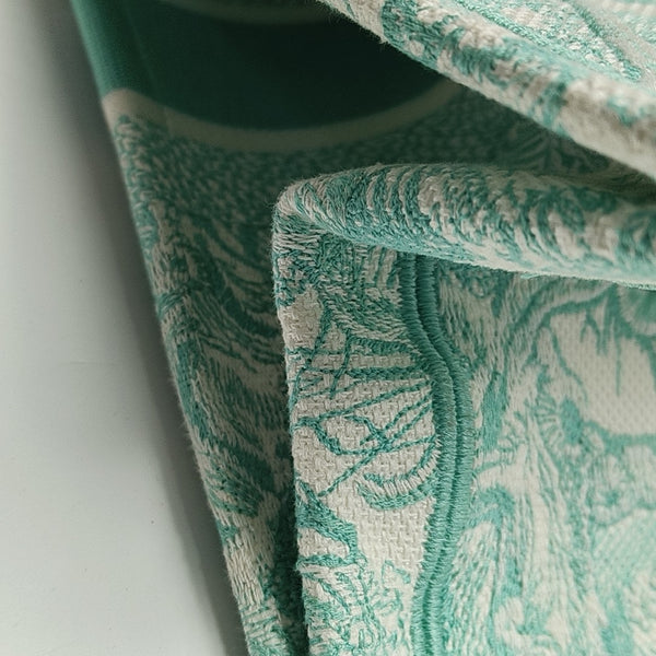 Book Tote Medium Canvas Green