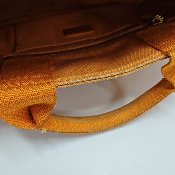 Denim Quilted Canvas Orange