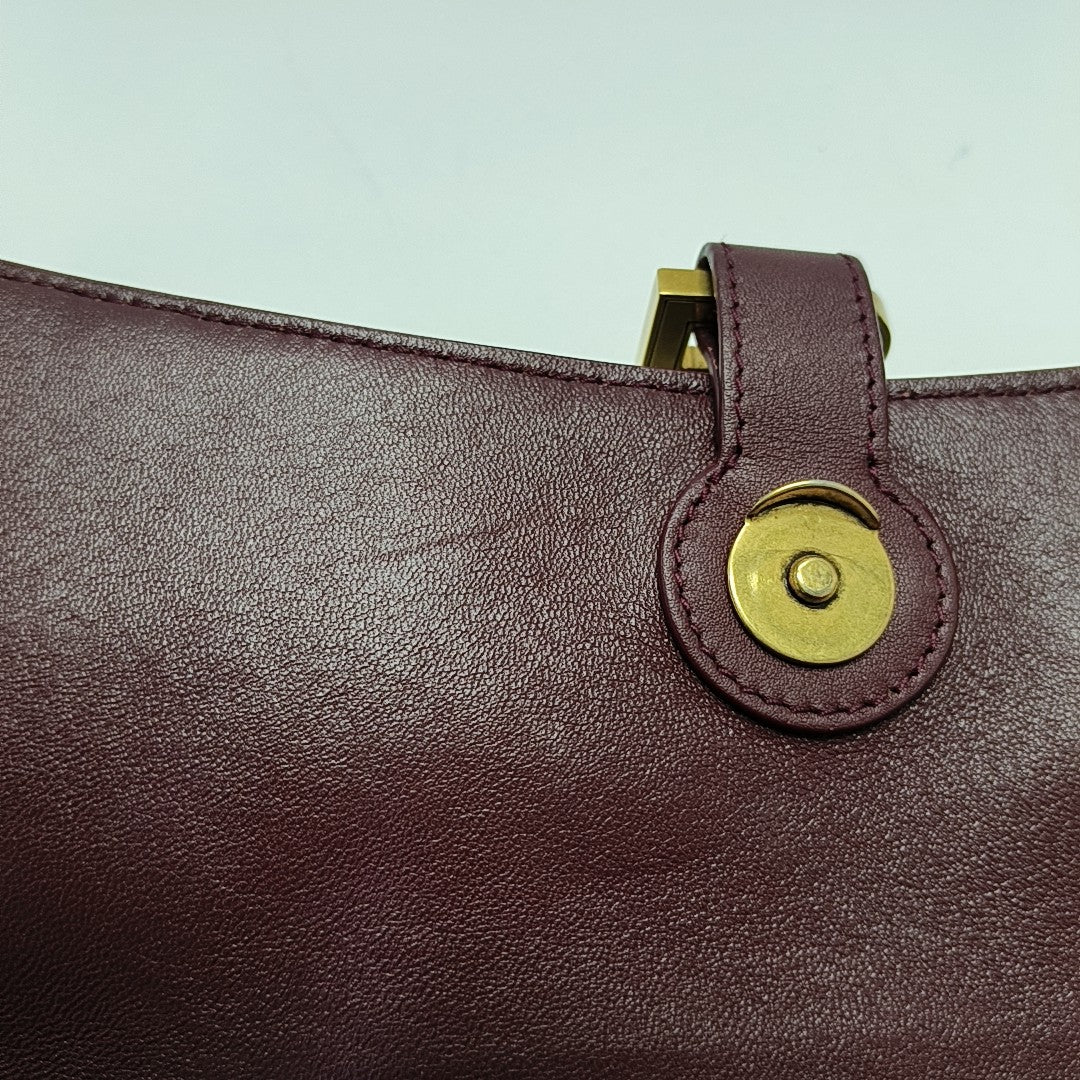 Downtown Small Calfskin Red