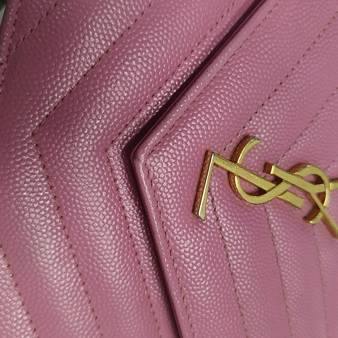 MONOGRAM WOC Chevron Calfskin Pink