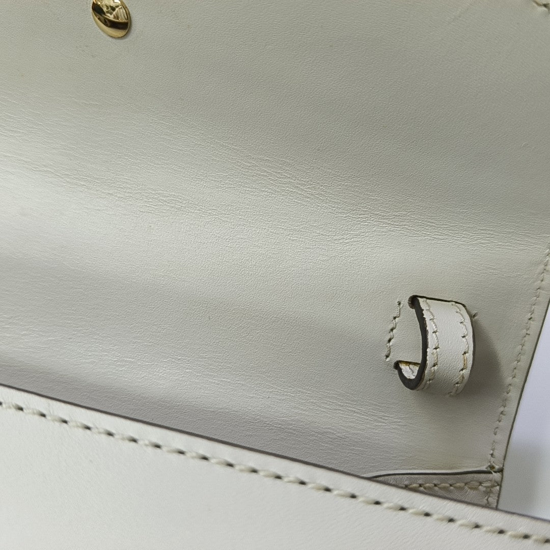 Sylvie Mini Calfskin White