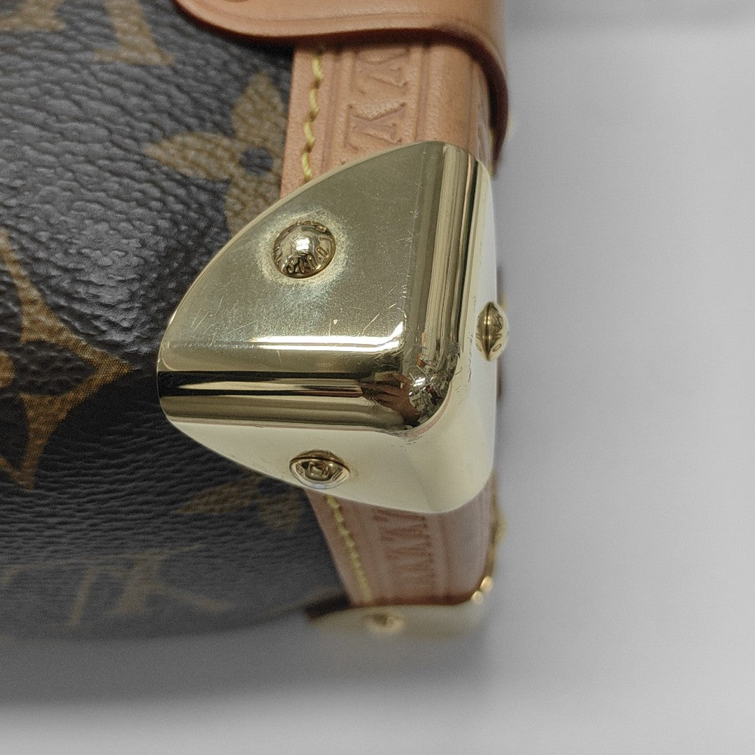 SIDE TRUNK MM Monogram Coated Canvas Brown