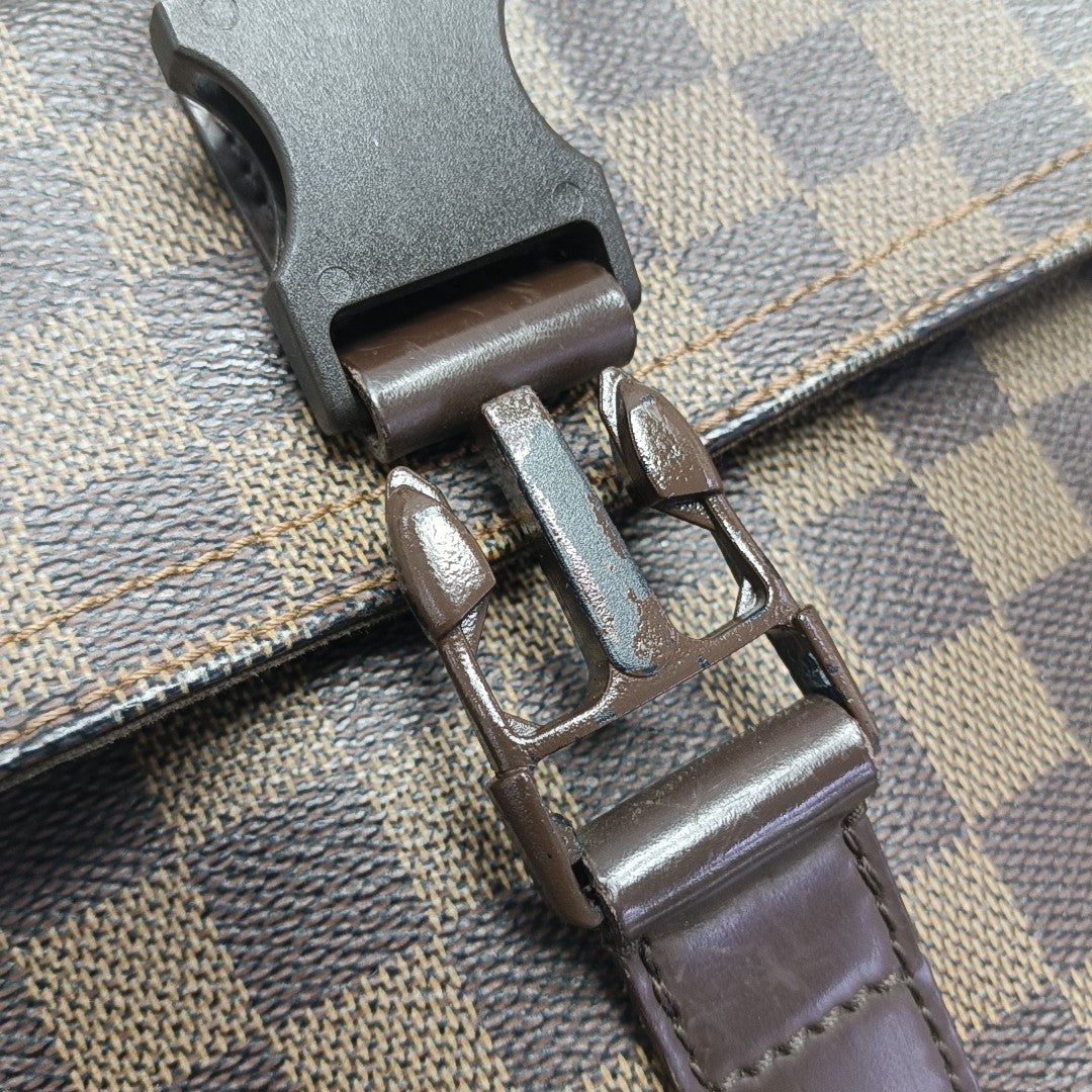 MELVILLE Damier Ebene Coated Canvas Brown