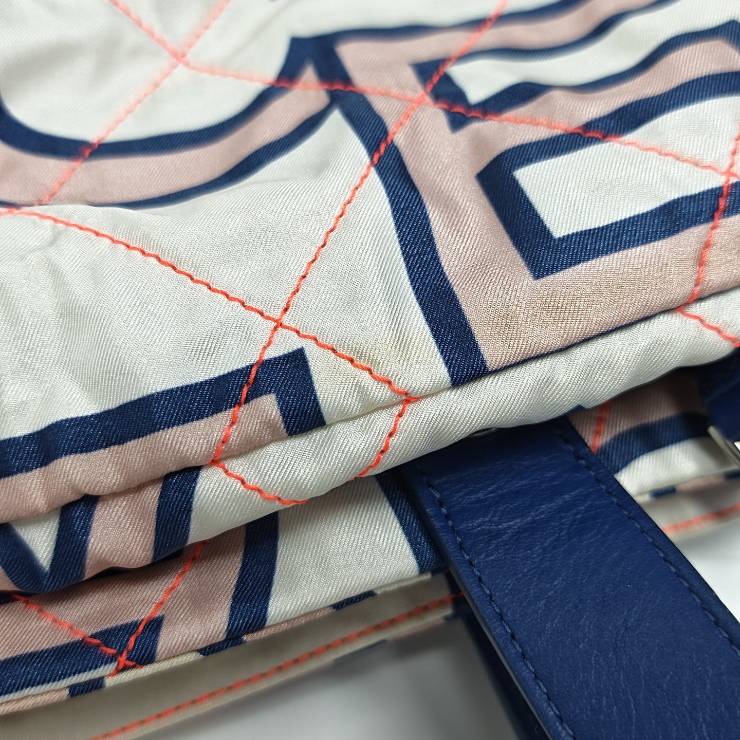 Fabric Shoulder Bag White
