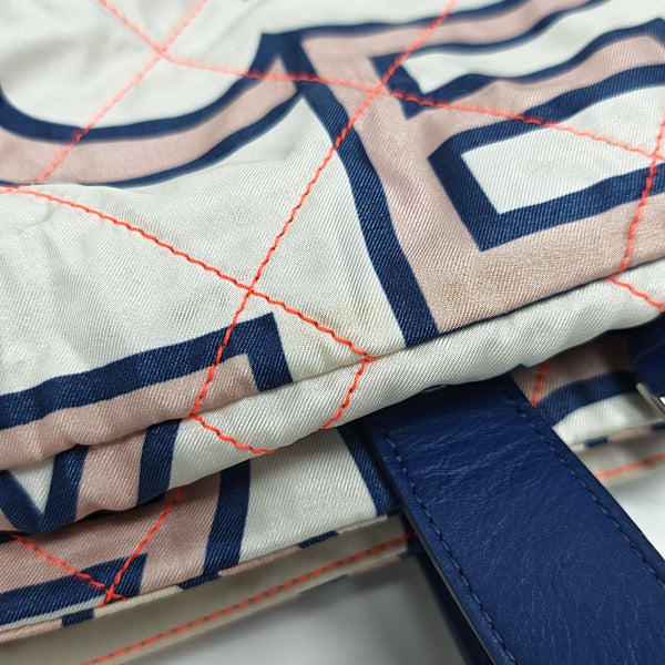 Fabric Shoulder Bag White