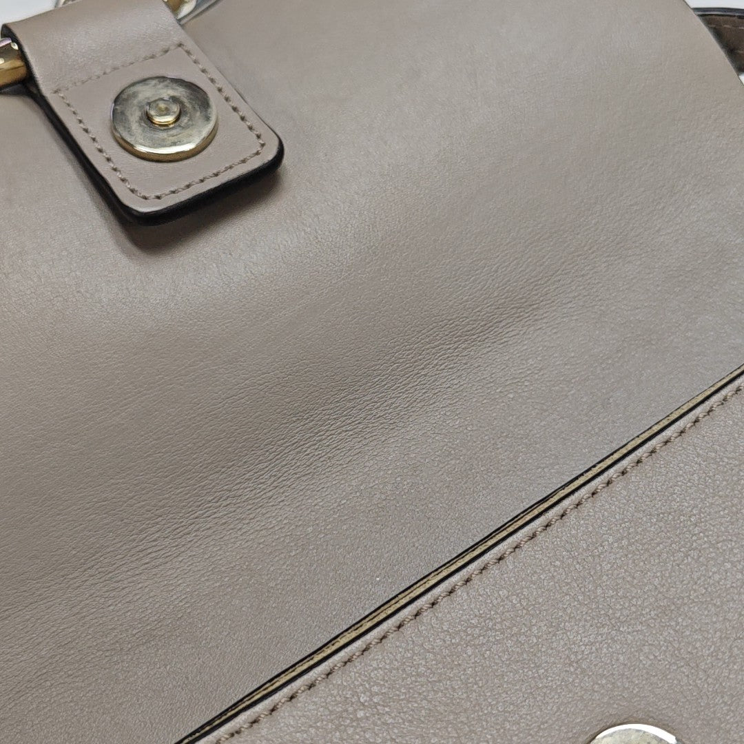 Faye Small Calfskin Gray