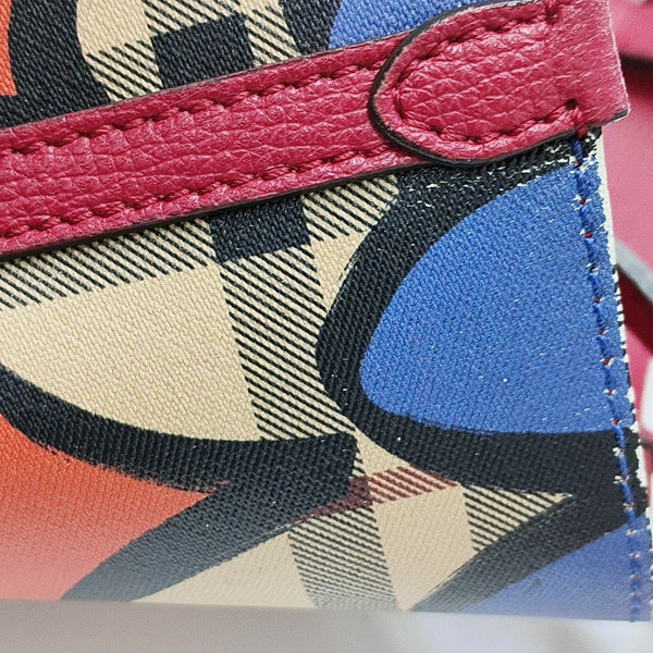 Coated Canvas Tote Bag Beige