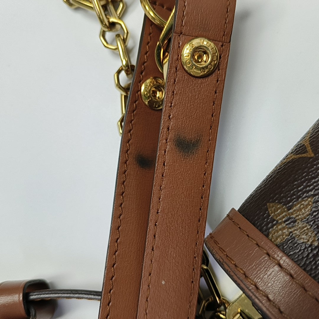 DAUPHINE MM Monogram Coated Canvas Brown