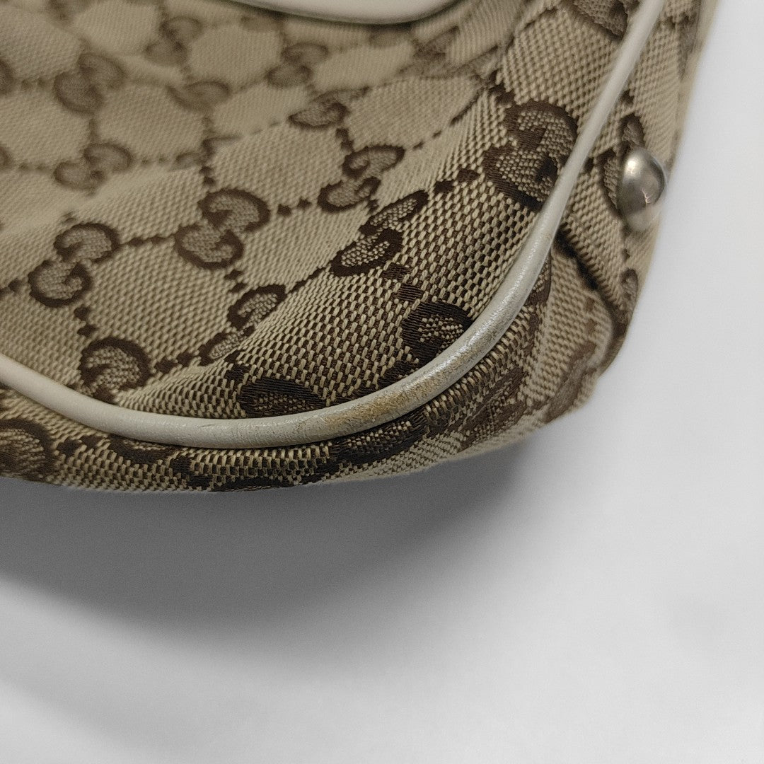 Monogram Canvas Tote Bag Brown