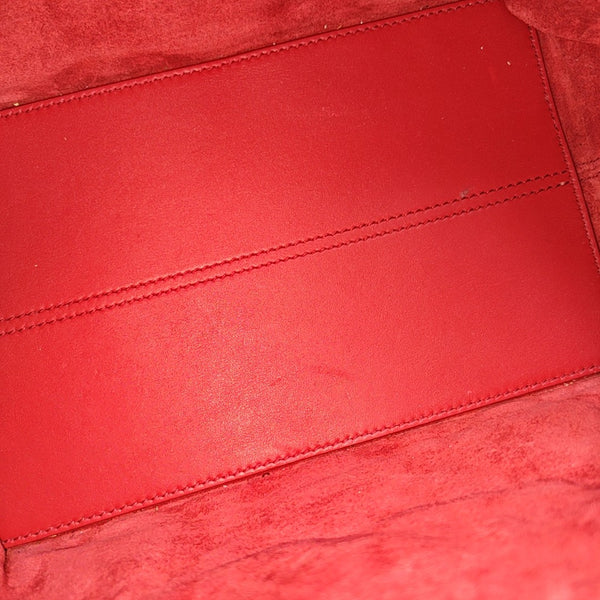 Toujours Small Cannage Calfskin Red