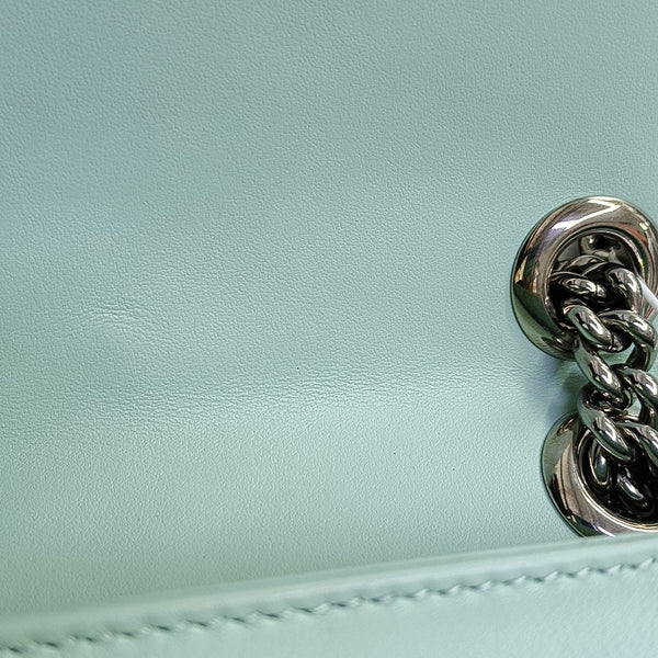 GG Marmont Medium Quilted Calfskin Green