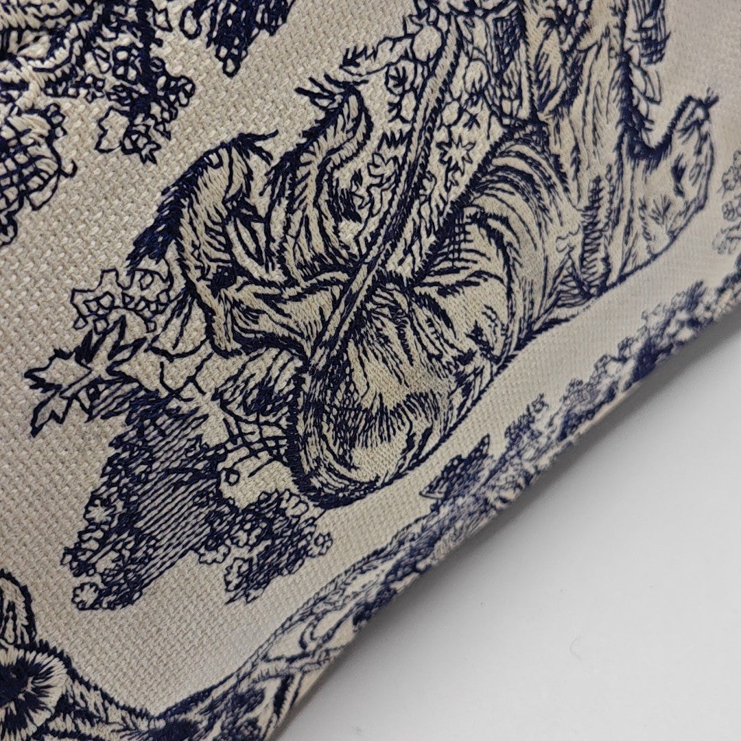 Book Tote Medium Canvas Blue