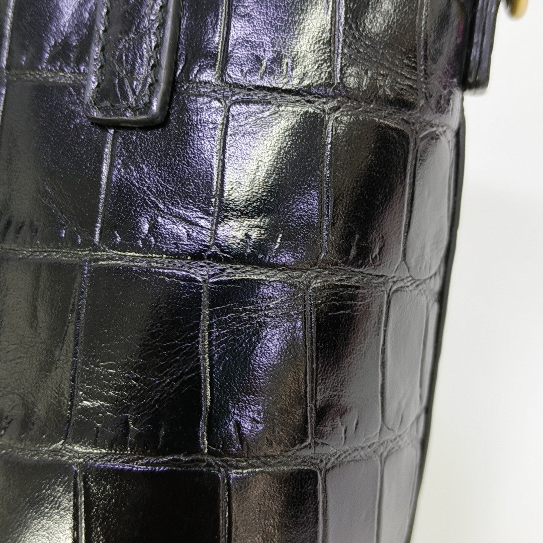 Calfskin Shoulder Bag Black