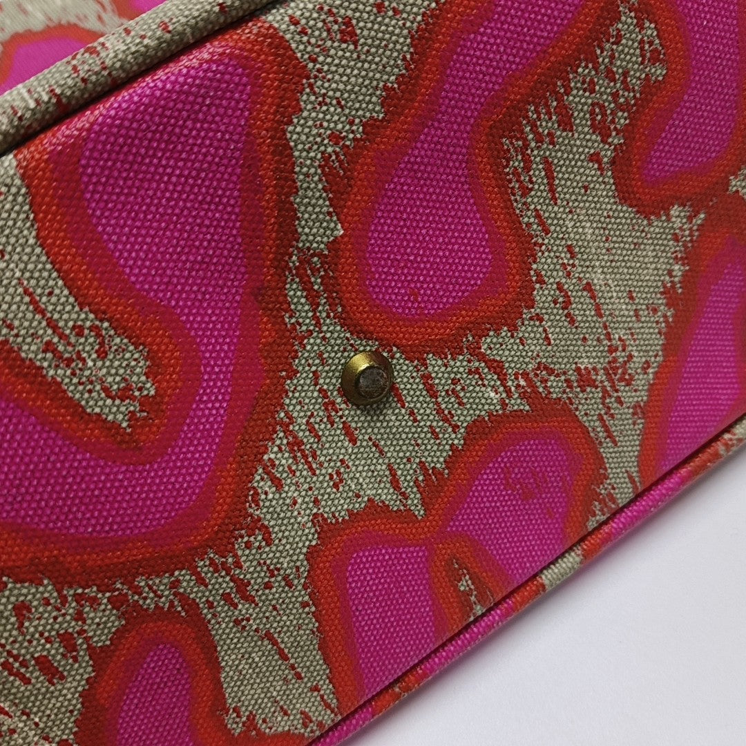 Canvas Top Handle Bag Multicolor