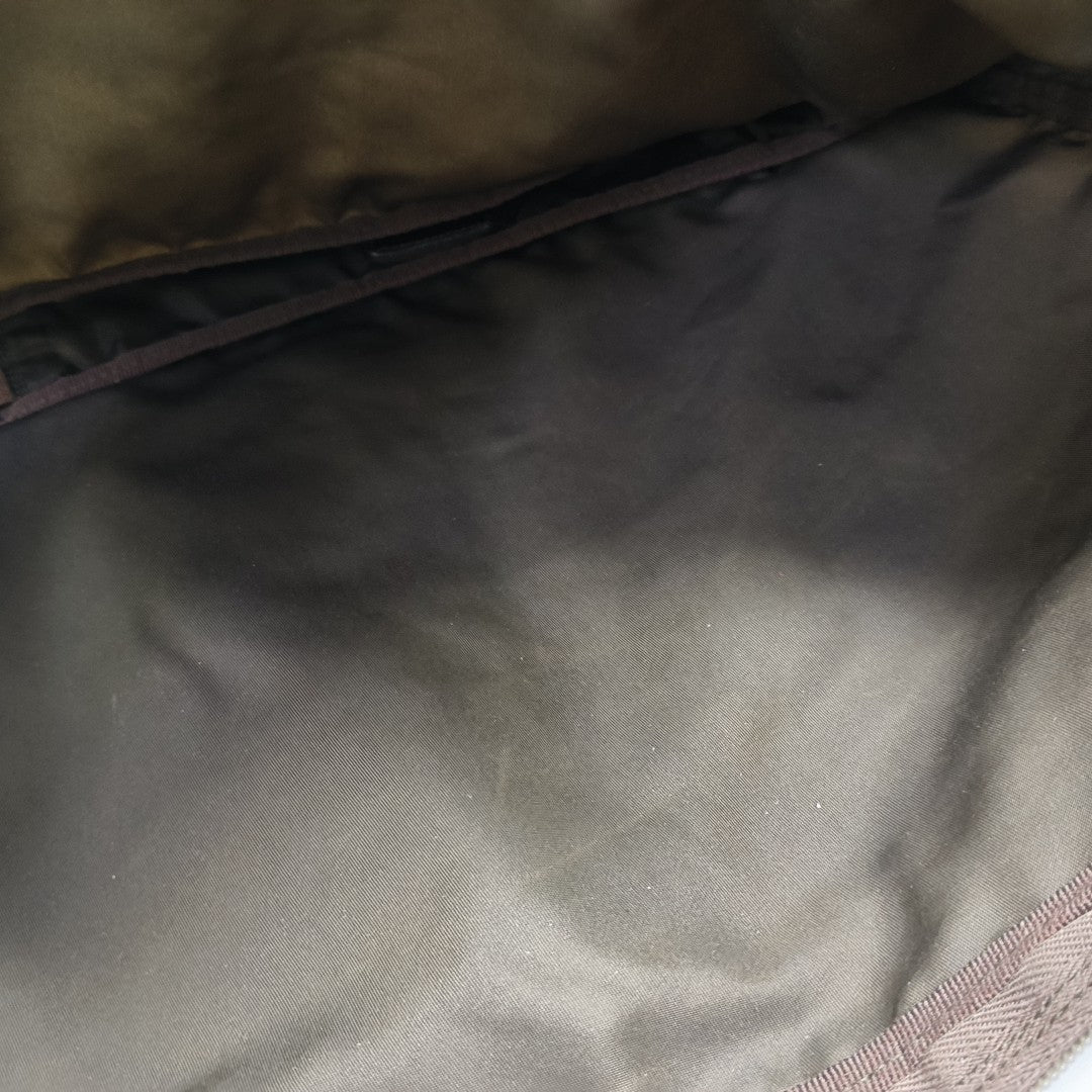 Nylon Clutch Brown