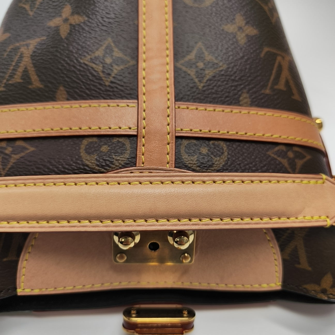 DUFFLE Monogram Coated Canvas Brown