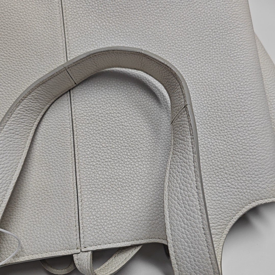 TRI FOLD Calfskin White
