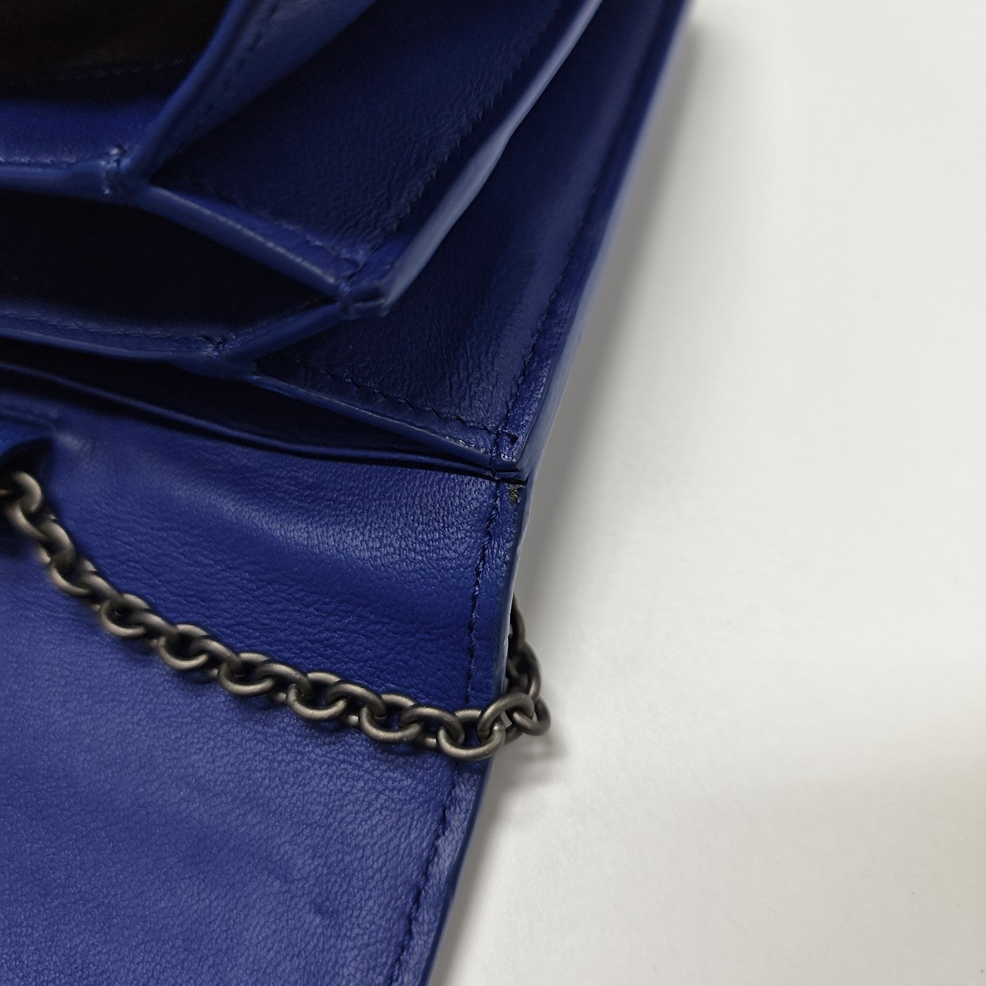 Lambskin Shoulder Bag Blue