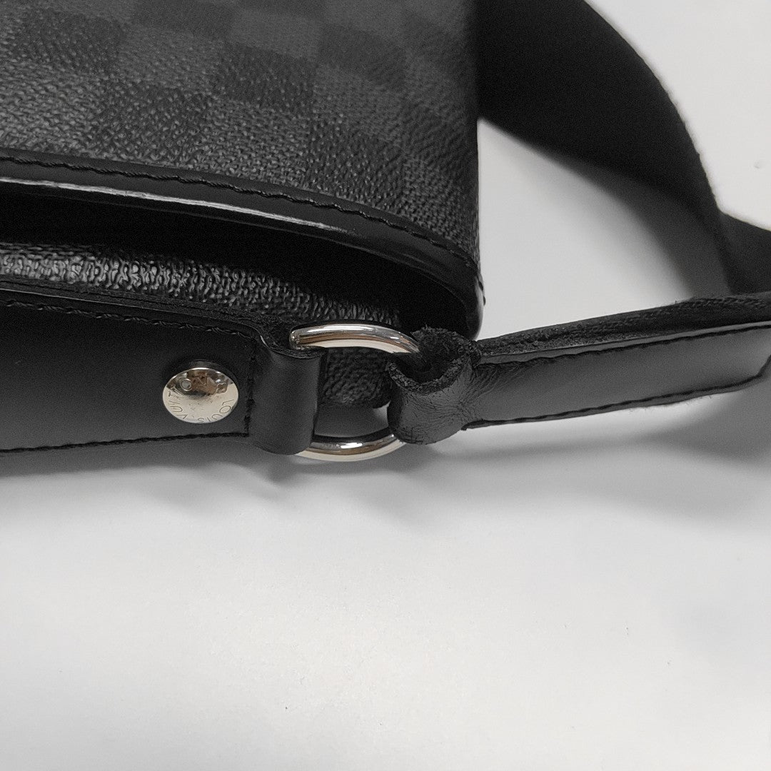 DANIEL GM Damier Graphite Coated Canvas Gray