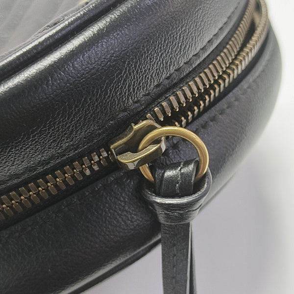 GG Marmont Mini Quilted Calfskin Black