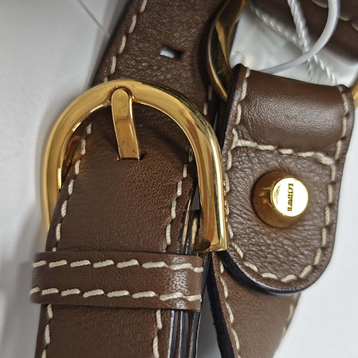 Calfskin Shoulder Bag Beige
