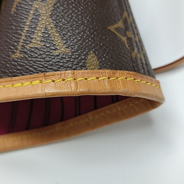 NEVERFULL MM Monogram Coated Canvas Brown
