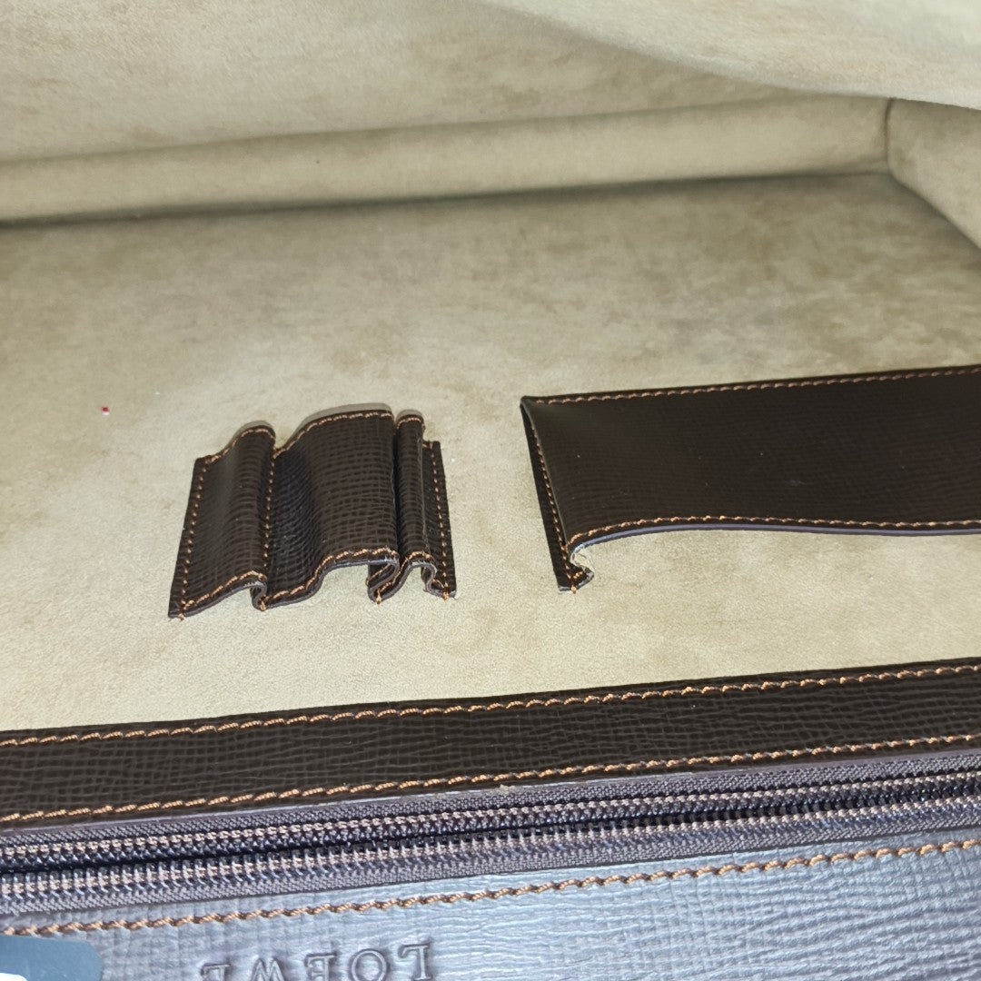 Calfskin Top Handle Bag Brown