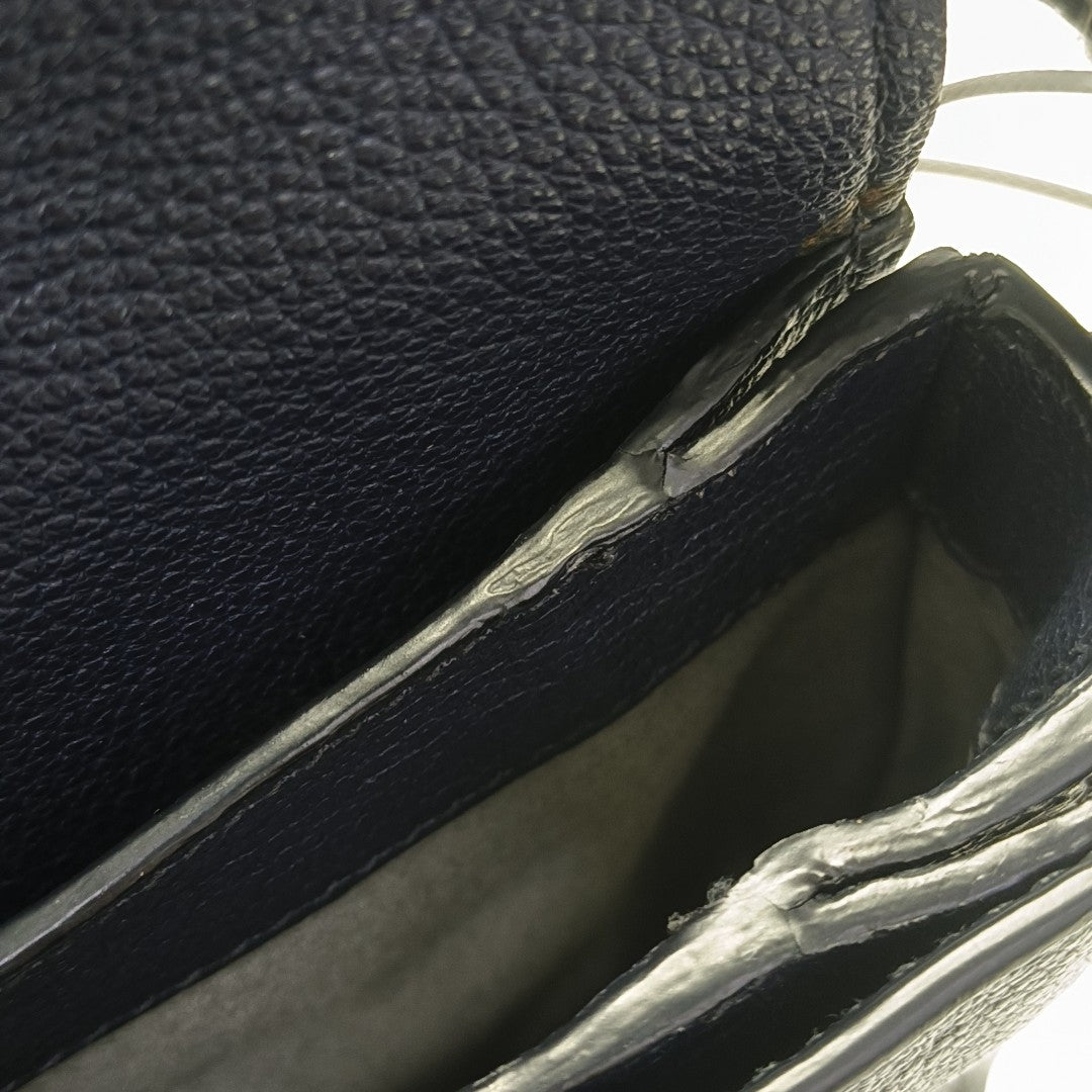 Calfskin Shoulder Bag Blue