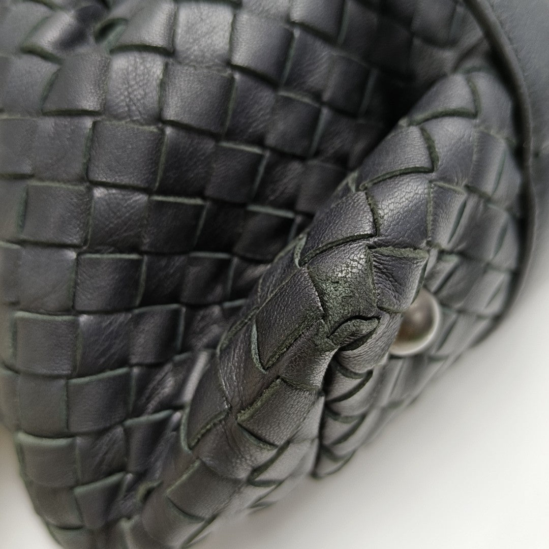 Lambskin Top Handle Bag Black