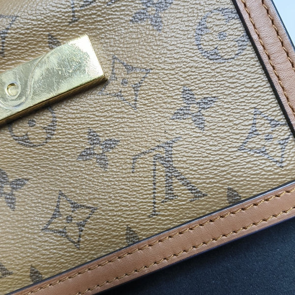 DAUPHINE Mini Monogram Coated Canvas Brown