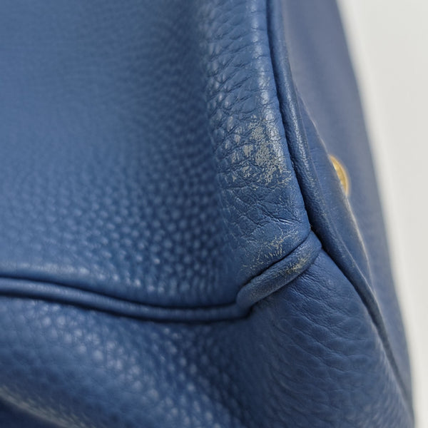 Calfskin Tote Bag Blue